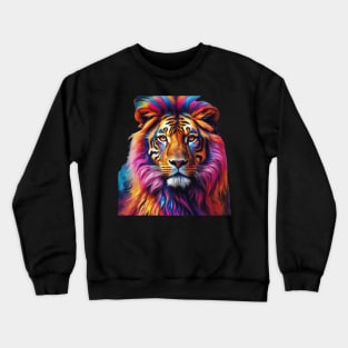 Lion watercolor design Crewneck Sweatshirt